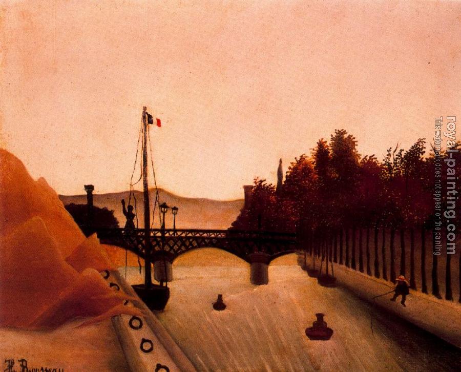 Henri Rousseau : Footbridge at Passy